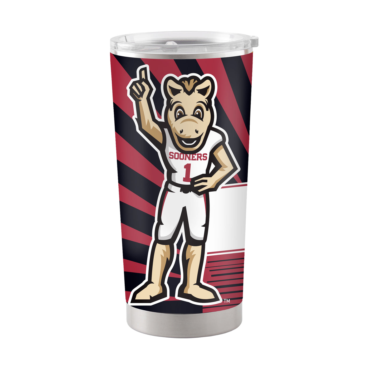 Oklahoma 20oz Mascot Stainless Steel Tumbler