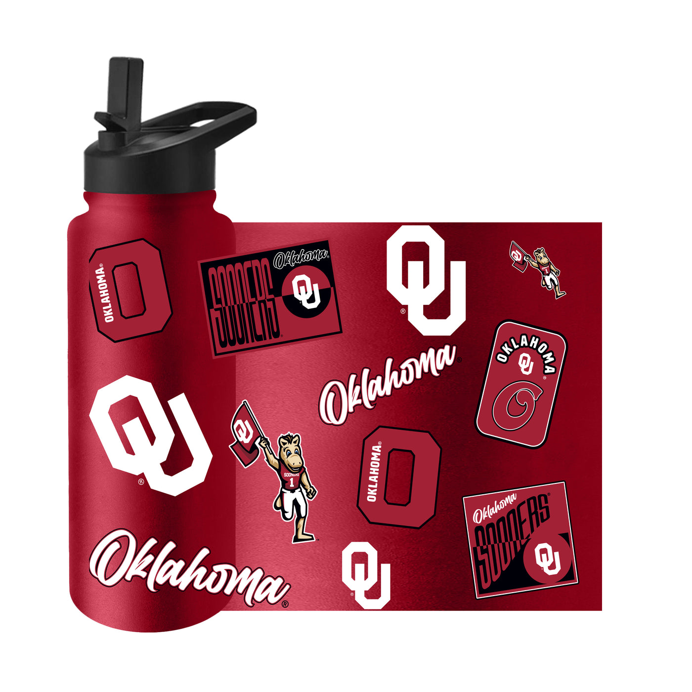 Oklahoma 34oz Dreamweave Quencher Bottle
