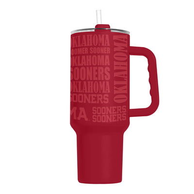 Oklahoma 40oz Replay Powder Coat Tumbler - Logo Brands