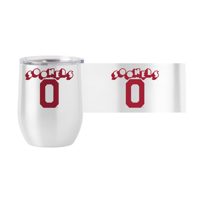 Oklahoma 16oz Arcade Stainless Curved Beverage