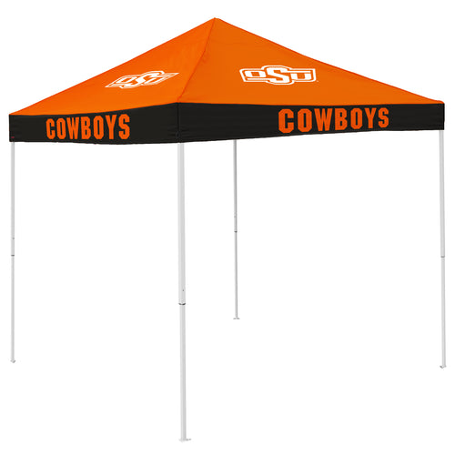 Oklahoma State Economy Canopy shelter by Logo Brands, portable outdoor shelter with Oklahoma State logo and sturdy frame.