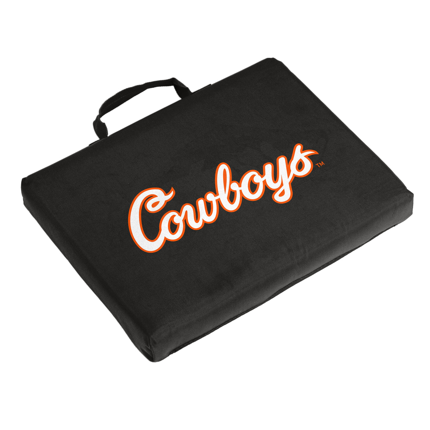 Oklahoma State Cowboy Script Black Bleacher Cushion
