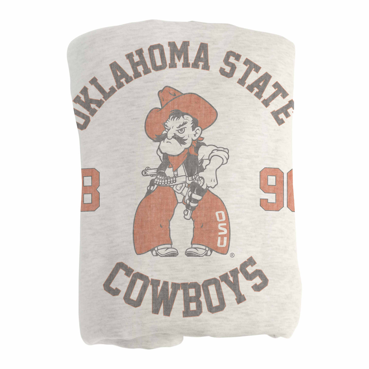 OK State Pistol Pete Sublimated Sweatshirt Blanket