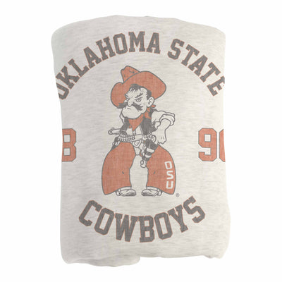 OK State Pistol Pete Sublimated Sweatshirt Blanket