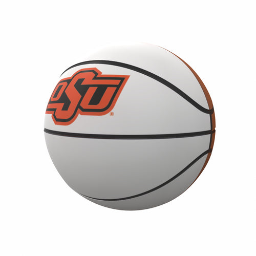 OK State mini autograph basketball by Logo Brands, featuring signature inscriptions, ideal for recreation and collectors.