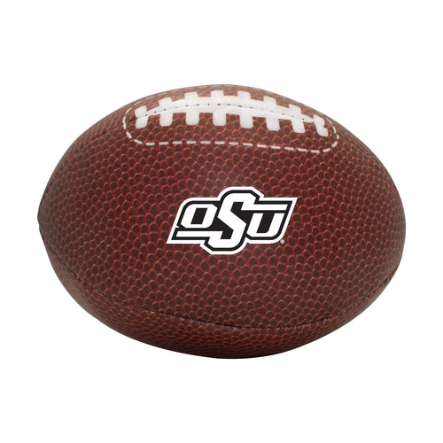 Recreation OK State Micro Soft Football by Logo Brands, soft foam football for casual play and fun.