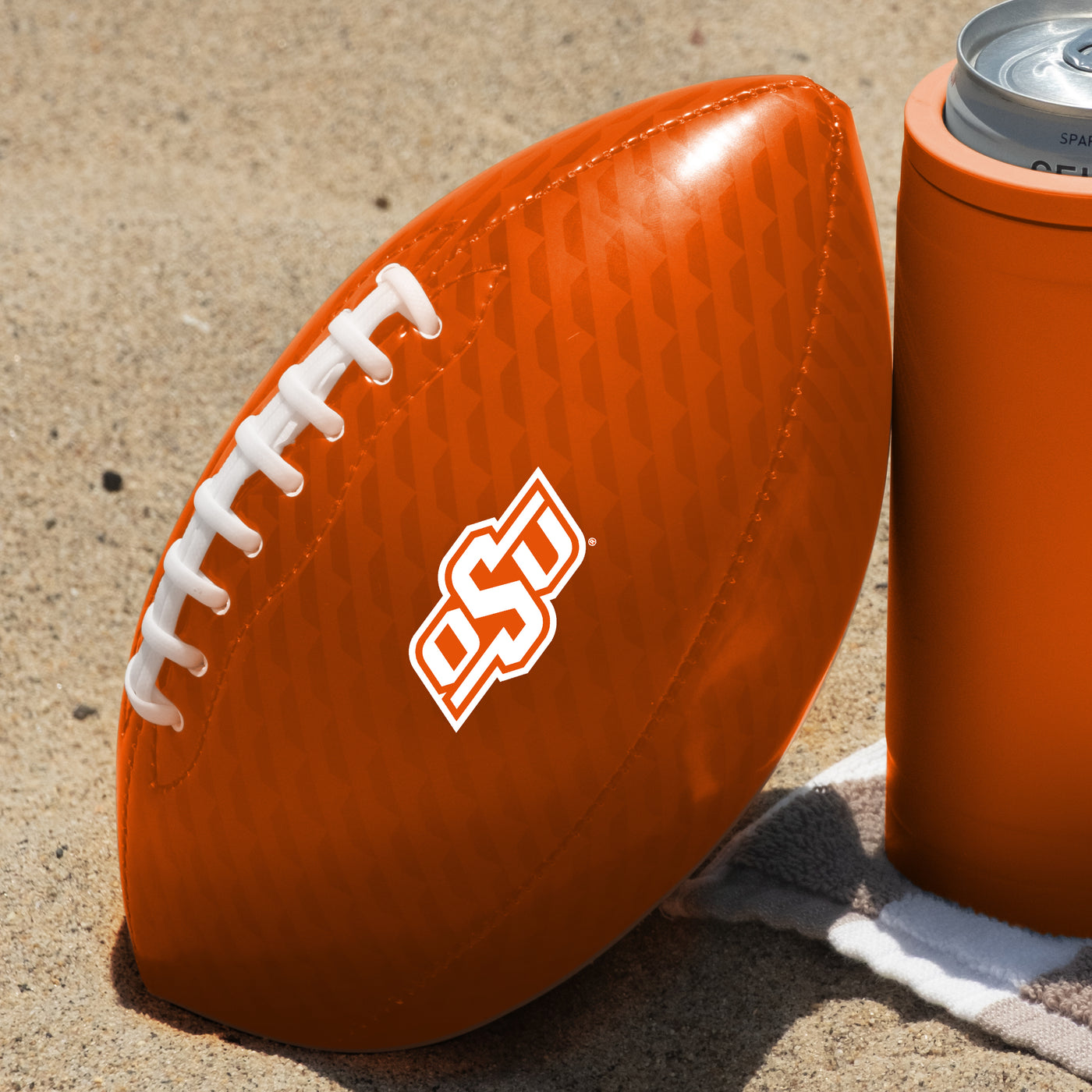 Oklahoma State Carbon Fiber Mini Size Glossy Football