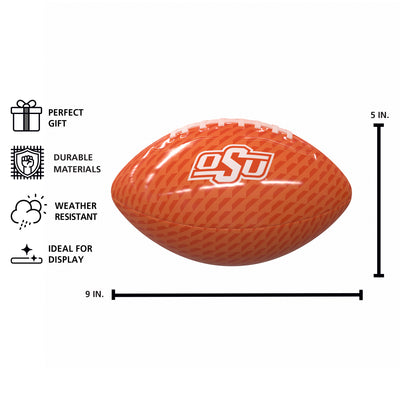 Oklahoma State Carbon Fiber Mini Size Glossy Football