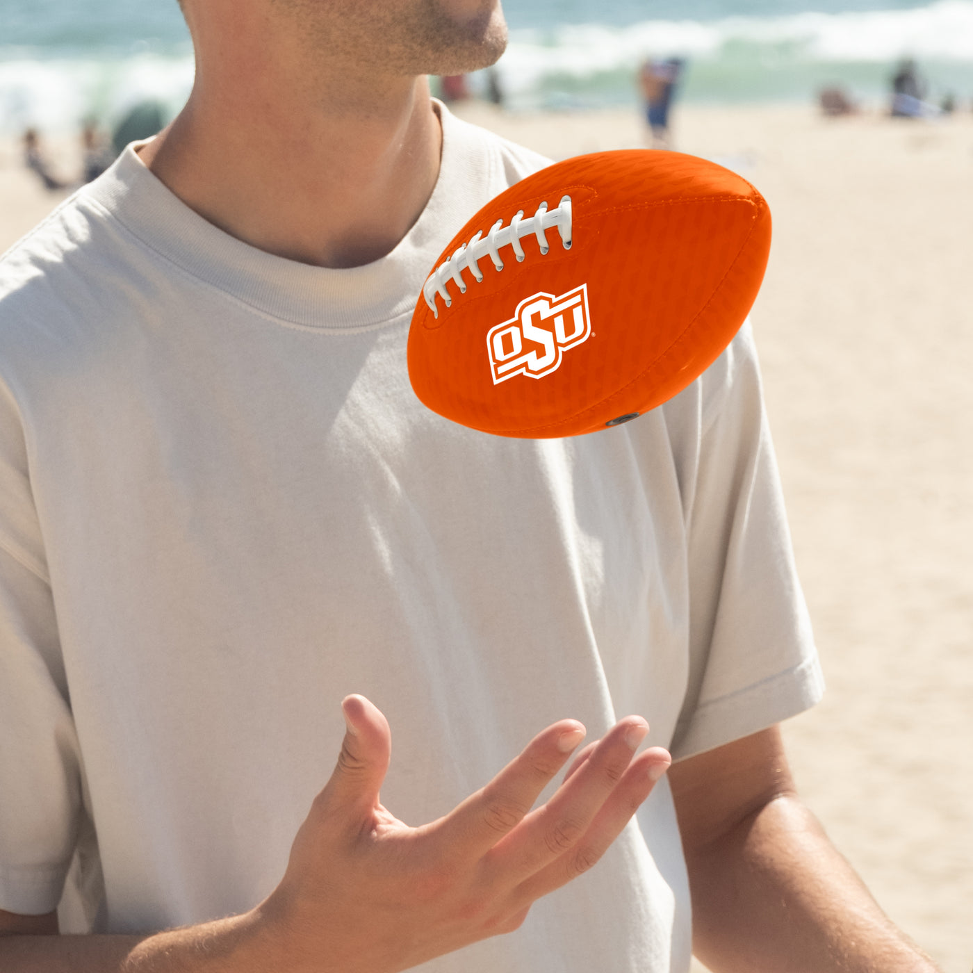 Oklahoma State Carbon Fiber Mini Size Glossy Football