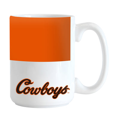 OK State 15oz Colorblock Sublimated Mug