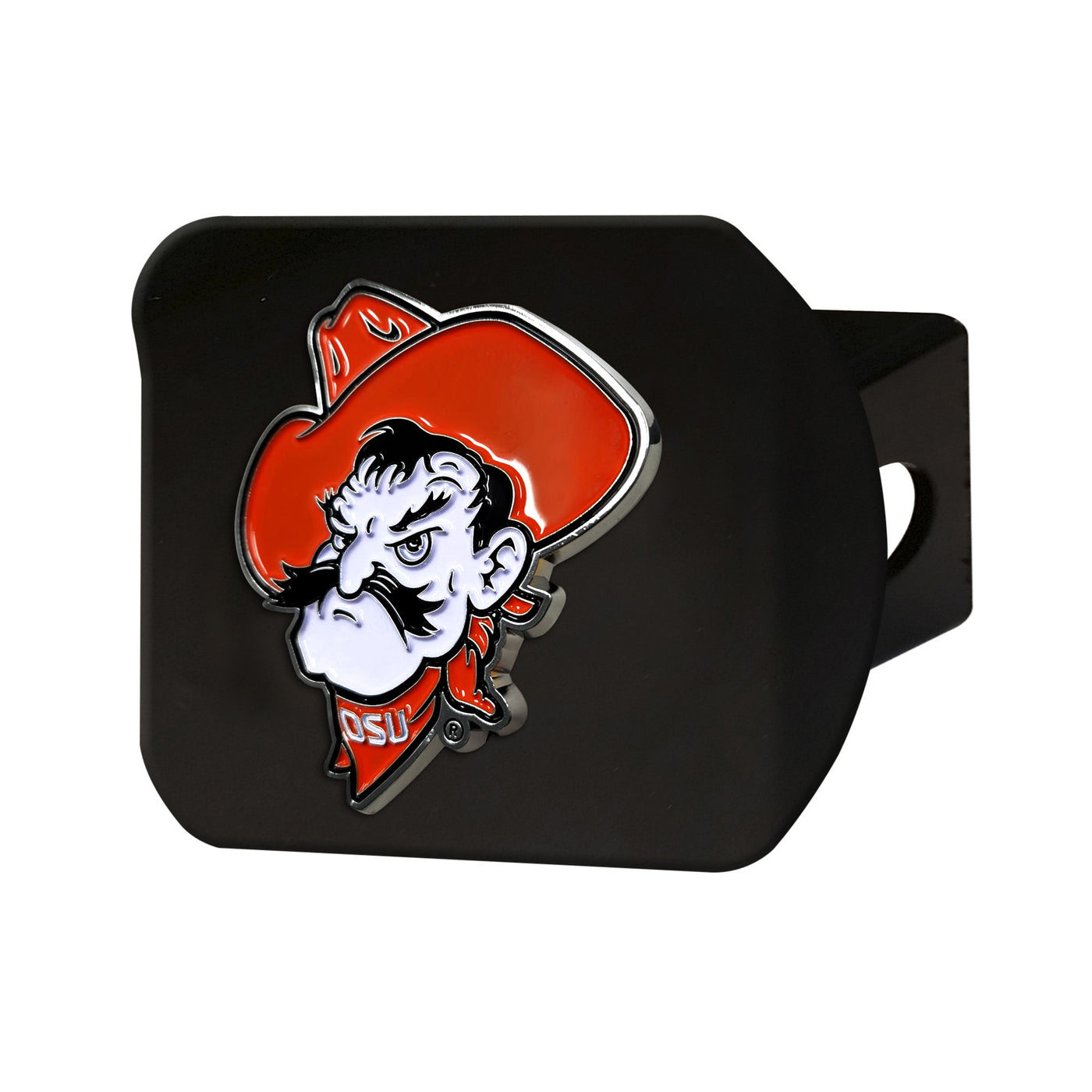 Oklahoma State University Color on Black Hitch Cover