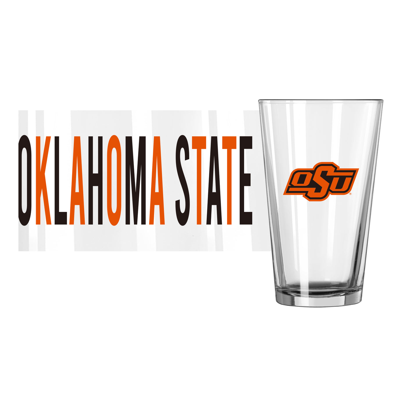 Oklahoma State 16oz Overtime Pint Glass