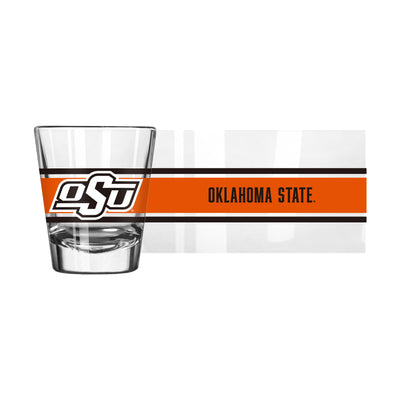 Oklahoma State 2oz Stripe Shot Glass