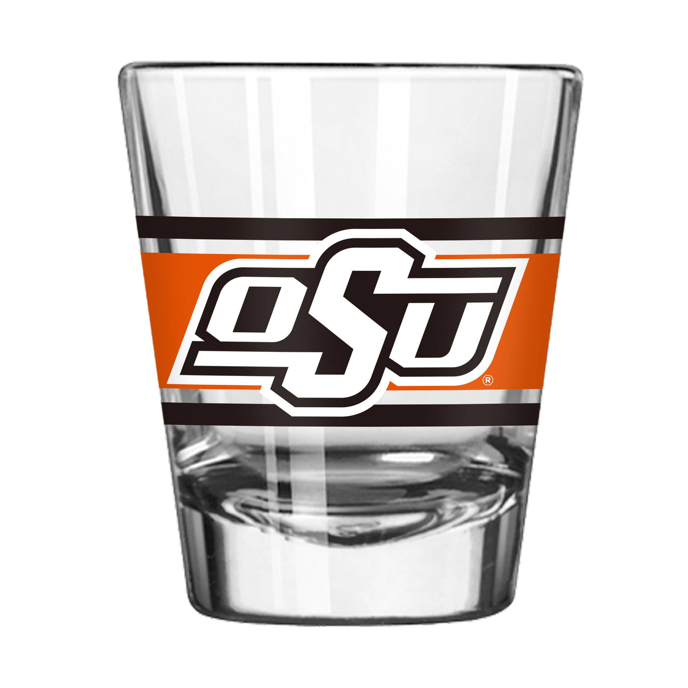 Oklahoma State 2oz Stripe Shot Glass