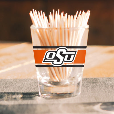 Oklahoma State 2oz Stripe Shot Glass