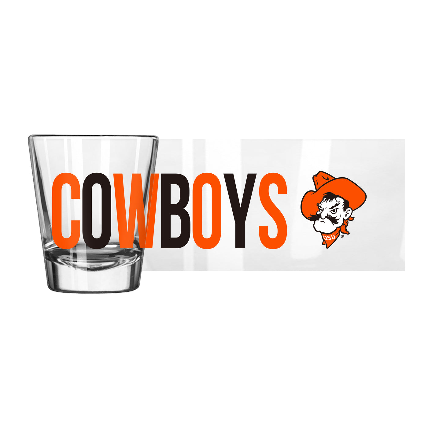 Oklahoma State 2oz Overtime Shot Glass