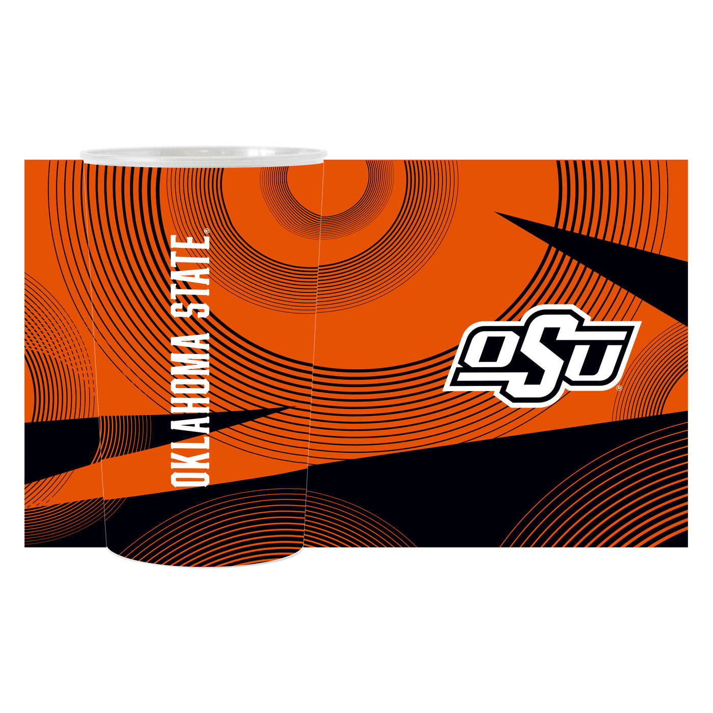 OK State Geo Pattern 4-Pack Hardwall Cup