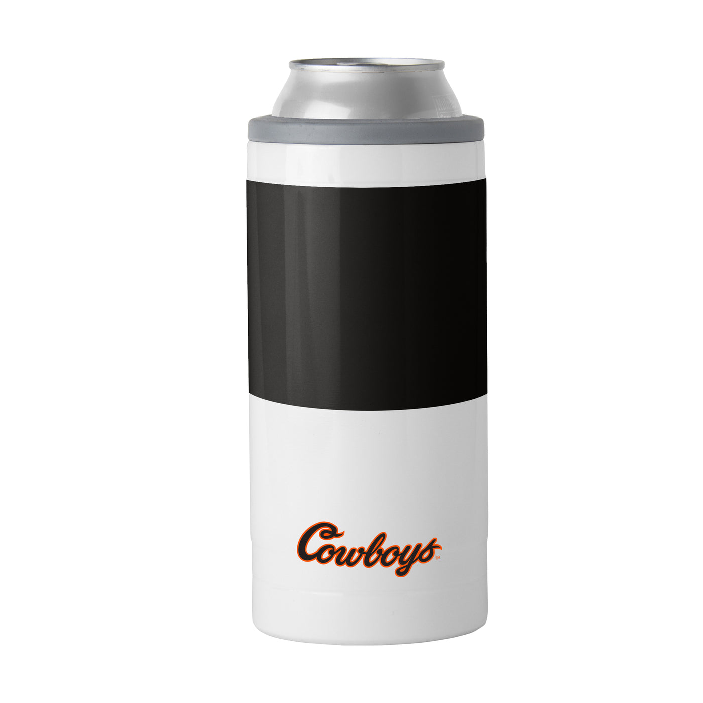 OK State Colorblock 12oz Slim Can Coolie