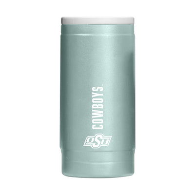 Oklahoma State  Vertical Powder Coat Slim Can Coolie