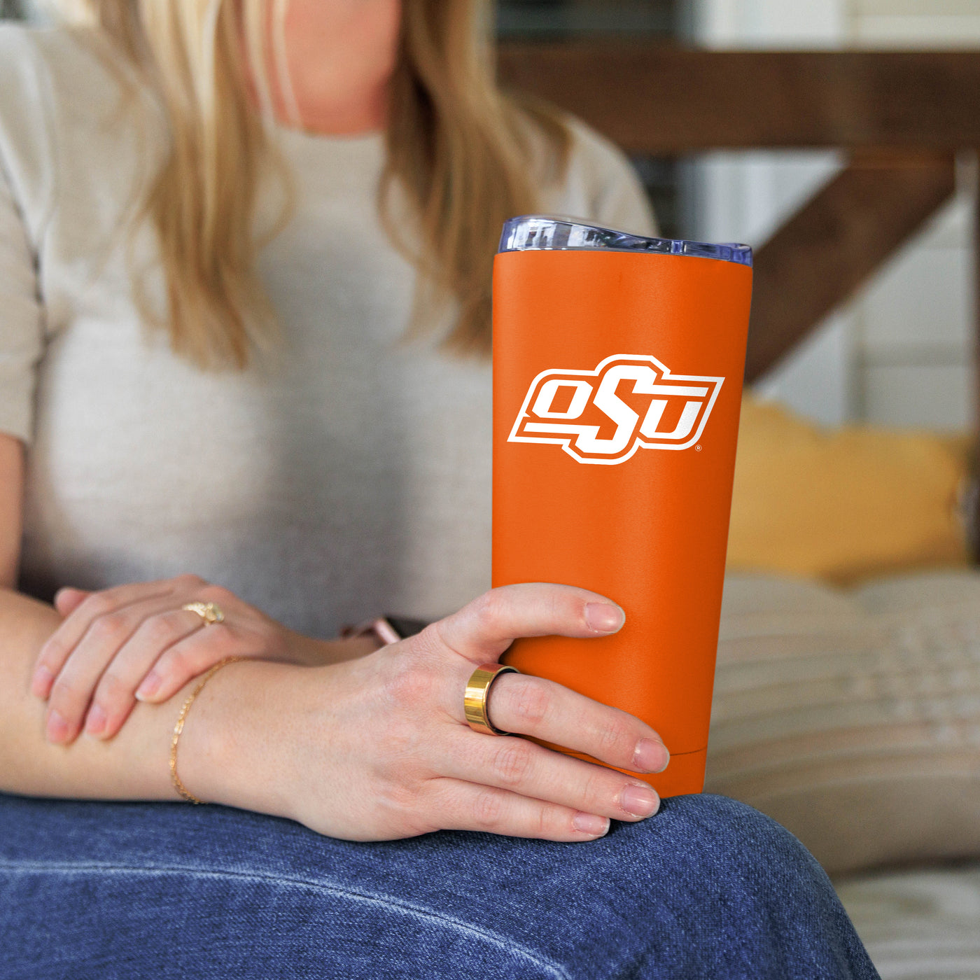 Oklahoma State 20oz Flipside Powder Coat Tumbler - Logo Brands