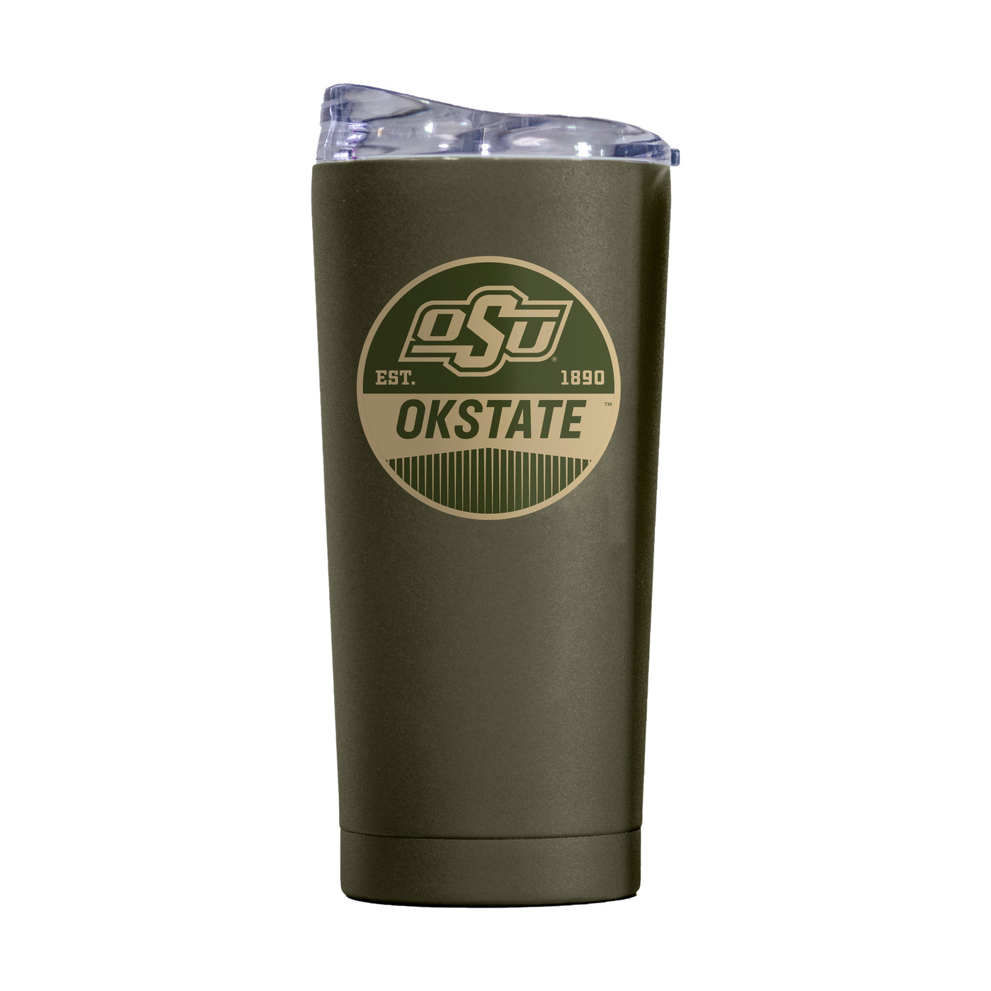 Oklahoma State 20oz Badge Powder Coat Tumbler - Logo Brands