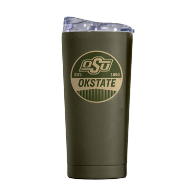 Oklahoma State 20oz Badge Powder Coat Tumbler - Logo Brands