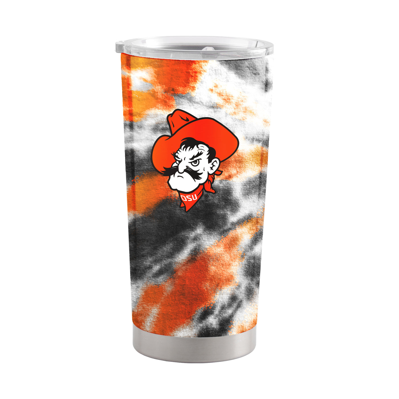 Oklahoma State 20oz Tie Dye Stainless Steel Tumbler