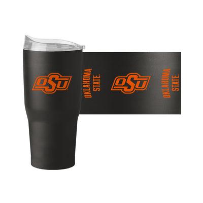 OK State Black 30oz Gameday Powder Coat Tumbler