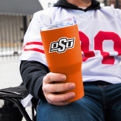 Oklahoma State 30oz Flipside Powder Coat Tumbler - Logo Brands