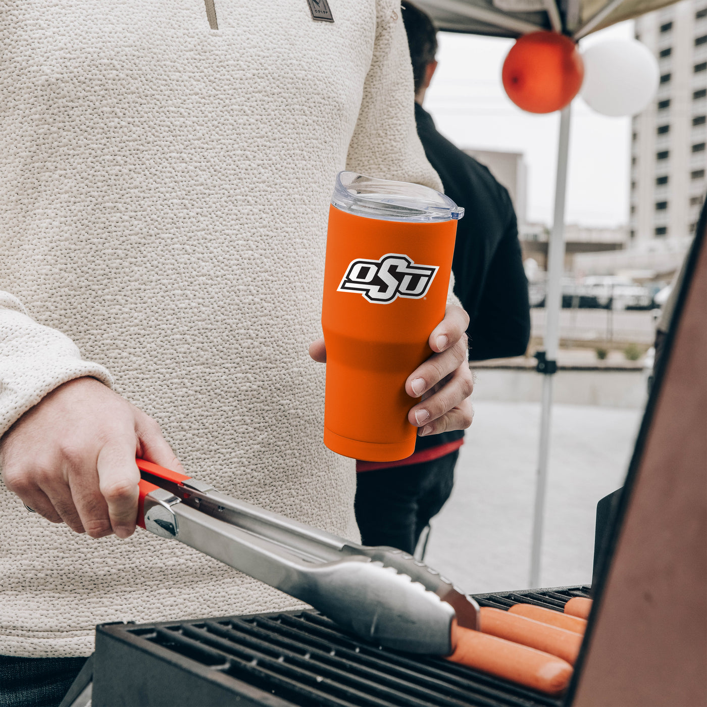 Oklahoma State 30oz Flipside Powder Coat Tumbler - Logo Brands