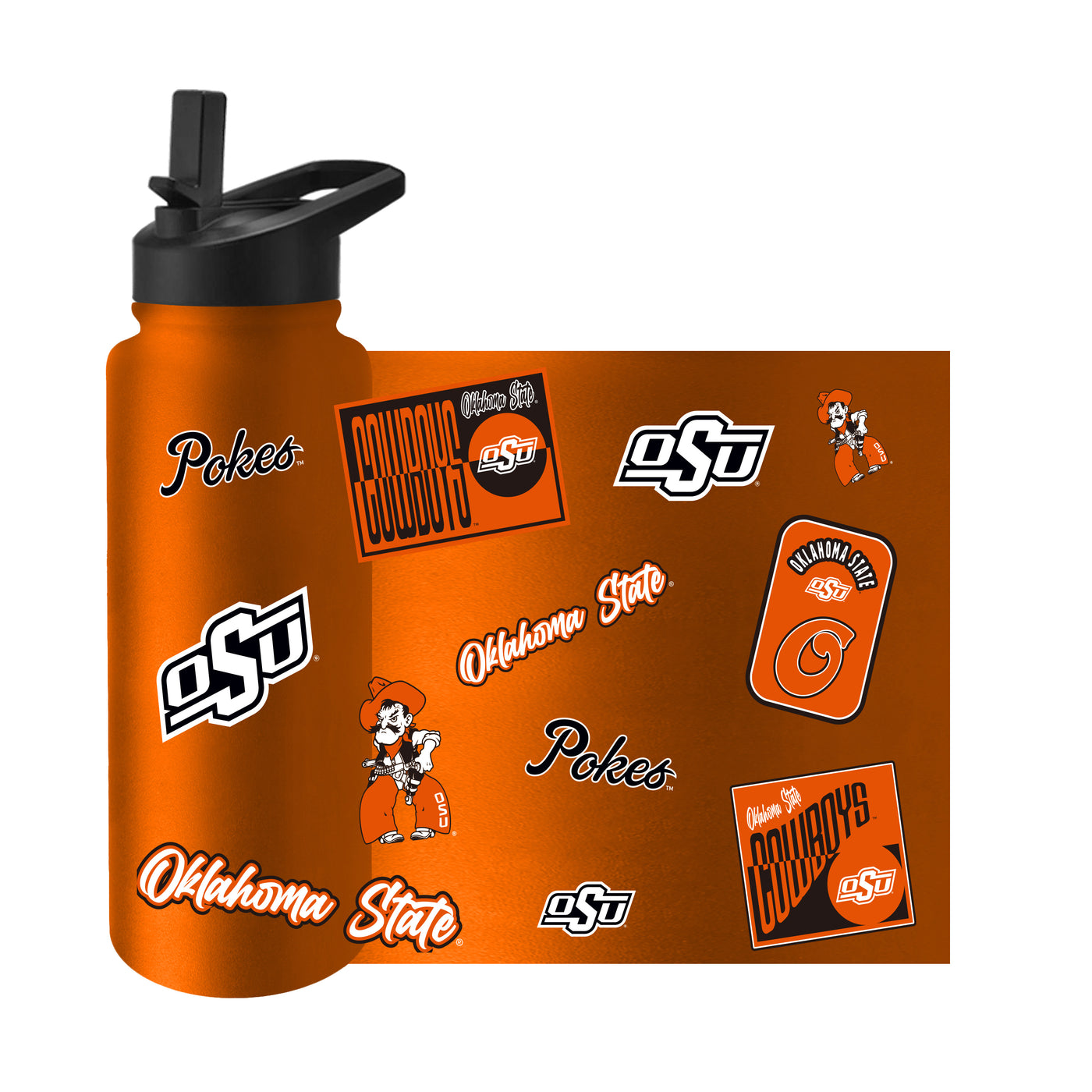 OK State 34oz Dreamweave Quencher Bottle