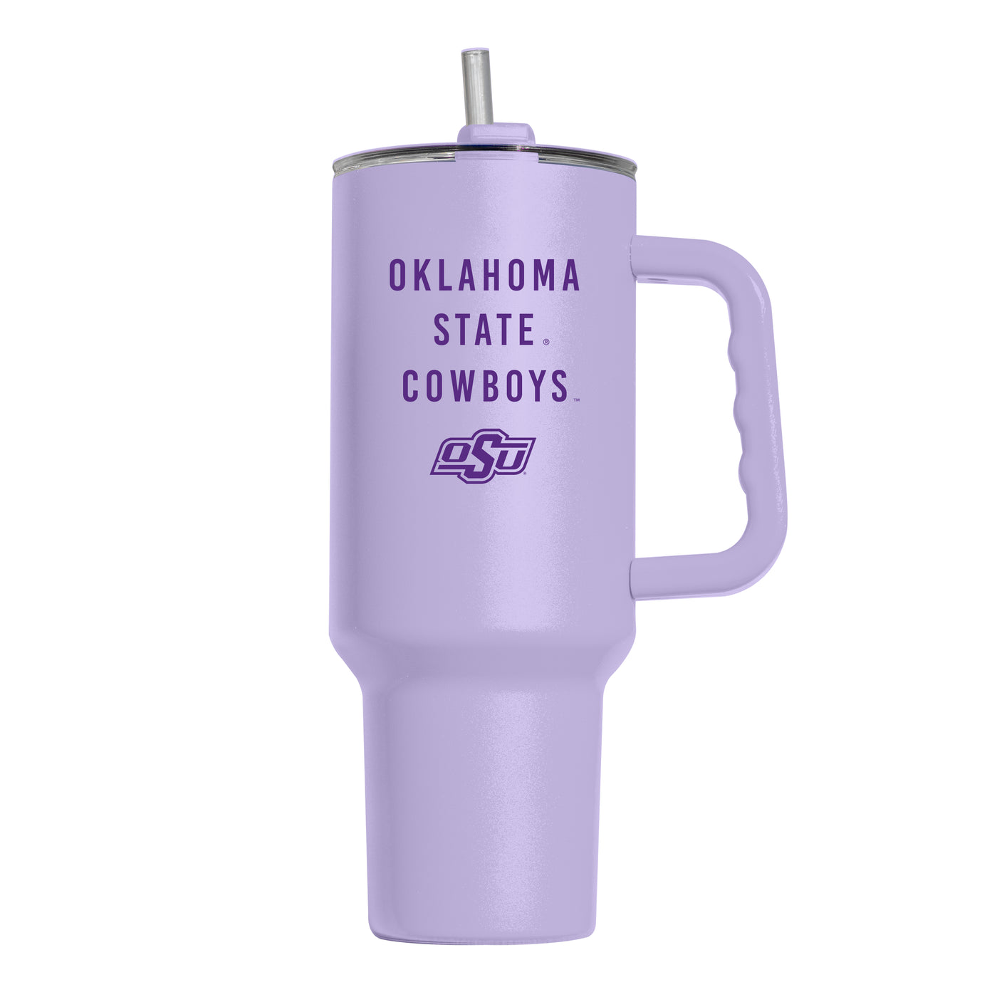 Oklahoma State 40oz Tonal Lavender Powder Coat Tumbler
