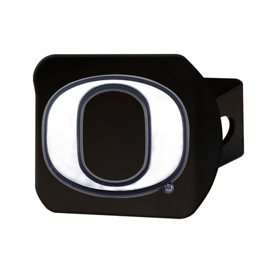 University of Oregon Chrome on Black Hitch Cover