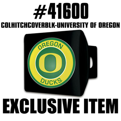 TRINITY University of Oregon Color on Black Hitch Cover