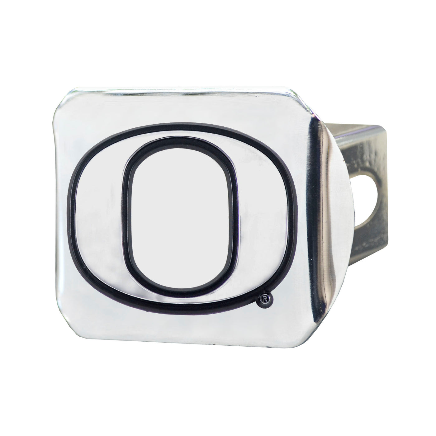 University of Oregon Chrome on Chrome Hitch Cover
