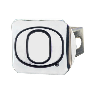 University of Oregon Chrome on Chrome Hitch Cover