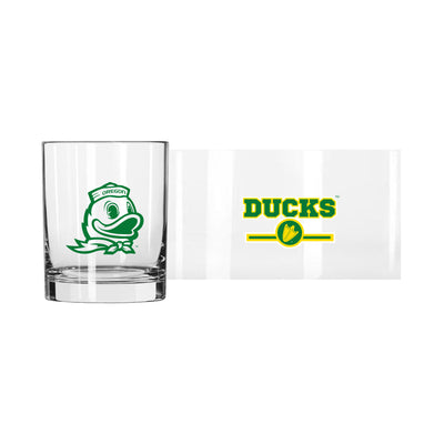 Oregon 14oz Letterman Rocks Glass