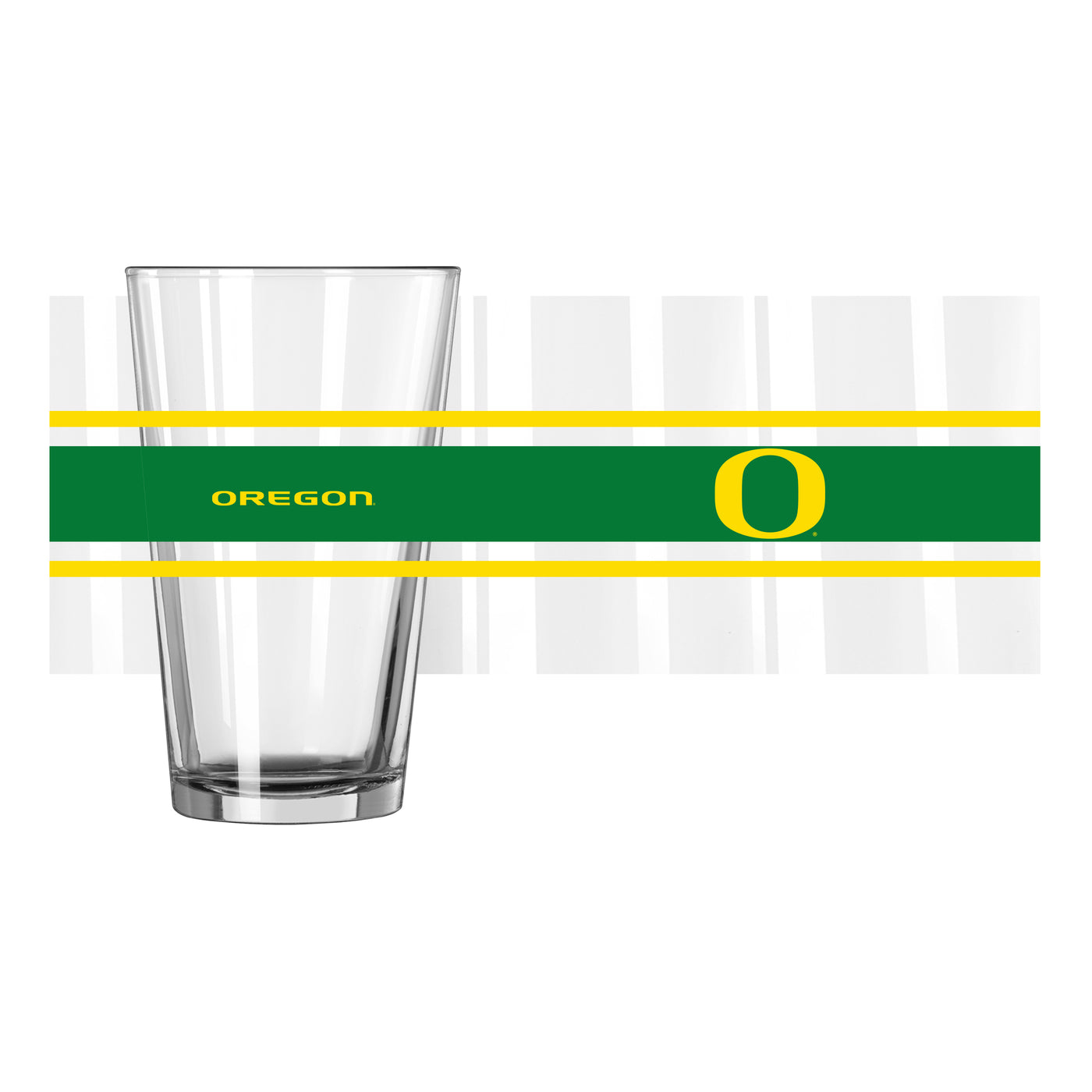 Oregon 16oz Stripe Pint Glass