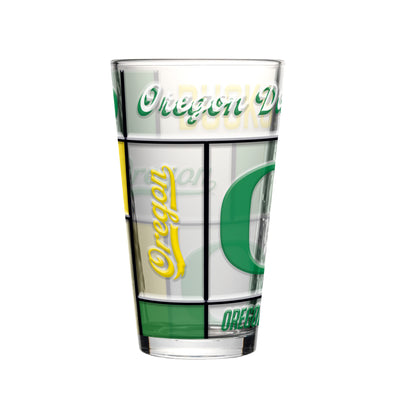 Oregon 16oz Quilted Stained Pint Glass