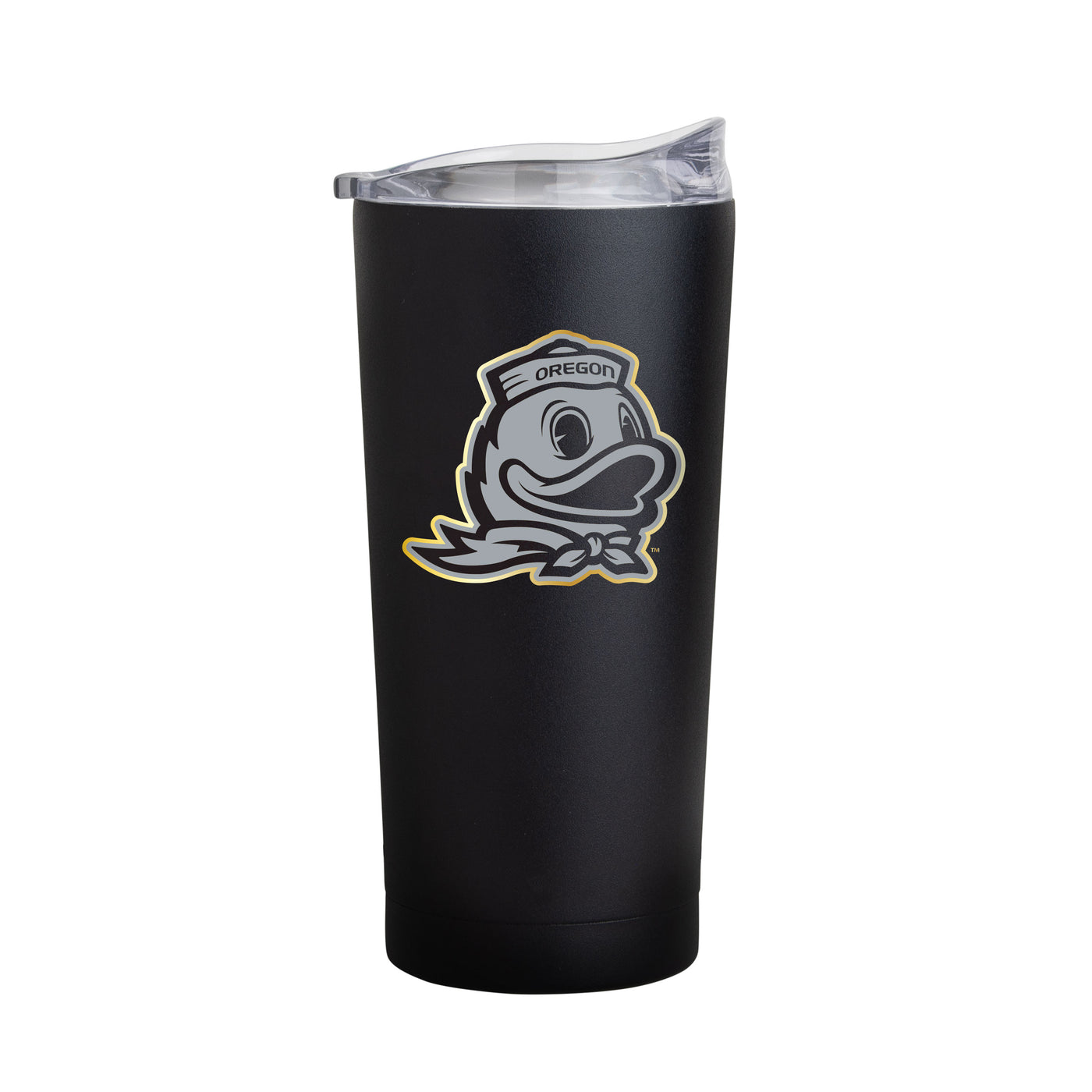 Oregon Black 20oz Foil Powder Coat Tumbler