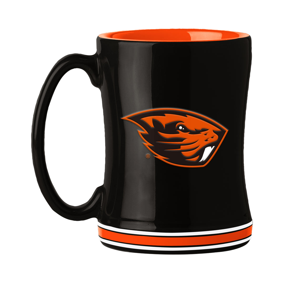 Oregon State Relief Mug - 14oz Ceramic Team Color College Sports Mug