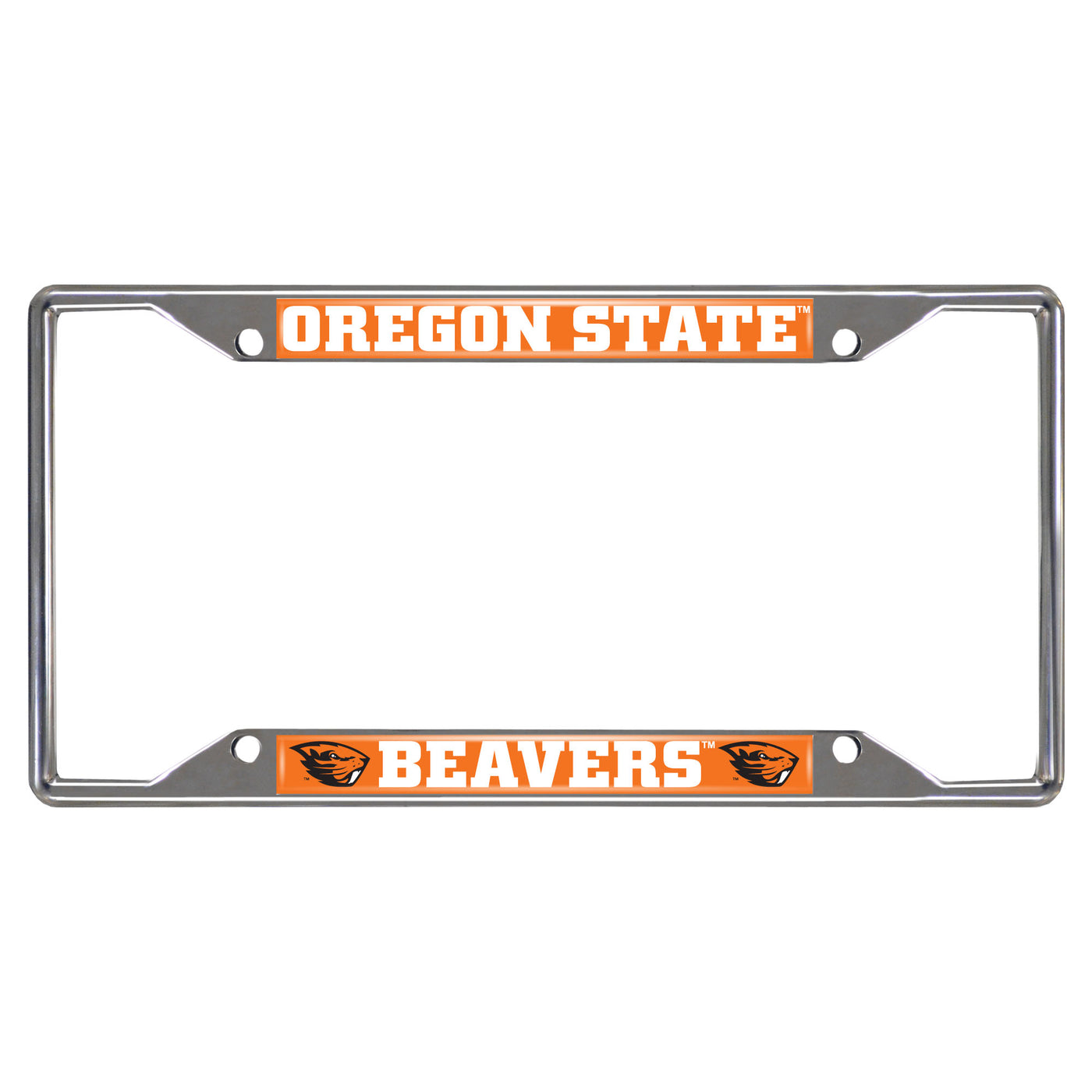 Oregon State University Chrome License Plate Frame