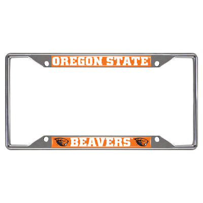 Oregon State University Chrome License Plate Frame