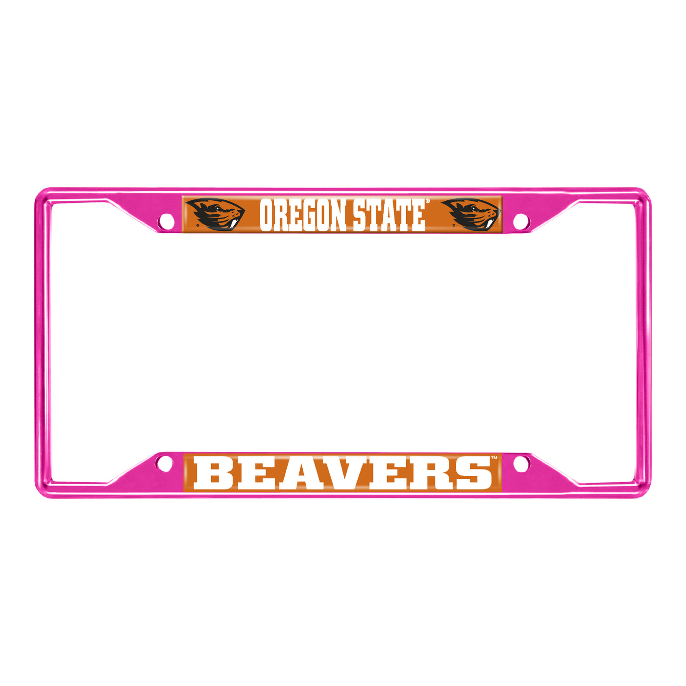 Oregon State University-Pink License Plate Frame