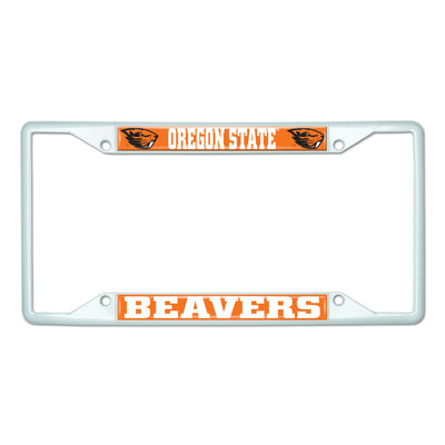 Oregon State University-White License Plate