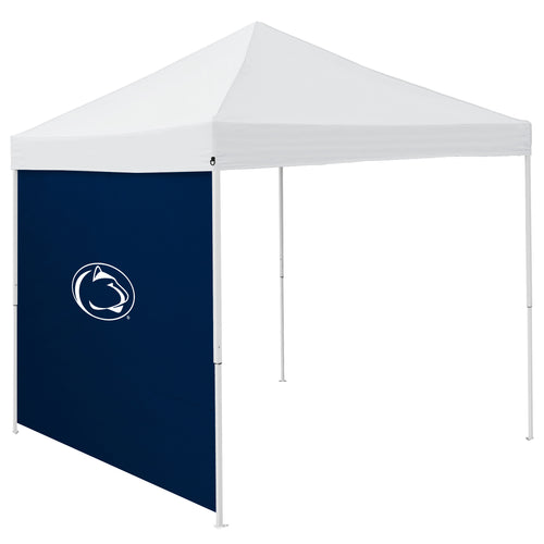 Penn State 9x9 side panel for Logo Brands shelter, showing durable fabric and secure attachment features.