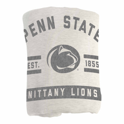 Penn State Oatmeal Sweatshirt Blanket - Logo Brands