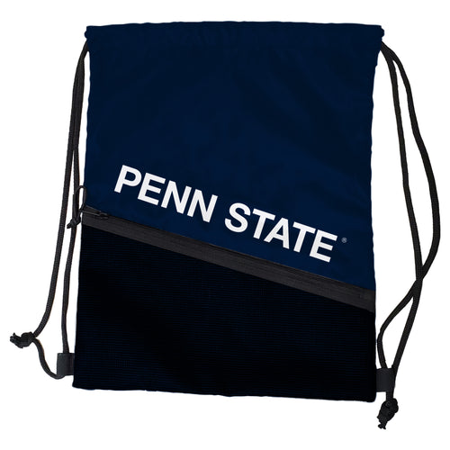 Penn State Tilt Backsack bag by Logo Brands featuring the Nittany Lions logo and adjustable straps for comfortable carrying