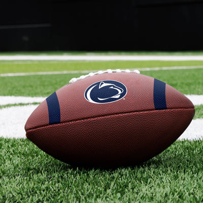 Penn State Team Stripe Official-Size Composite Football - Logo Brands