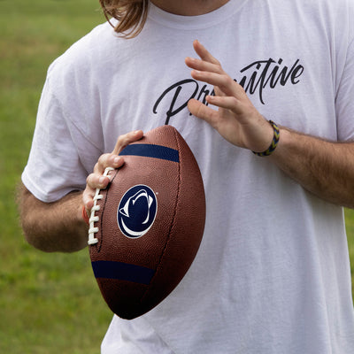Penn State Team Stripe Official-Size Composite Football - Logo Brands